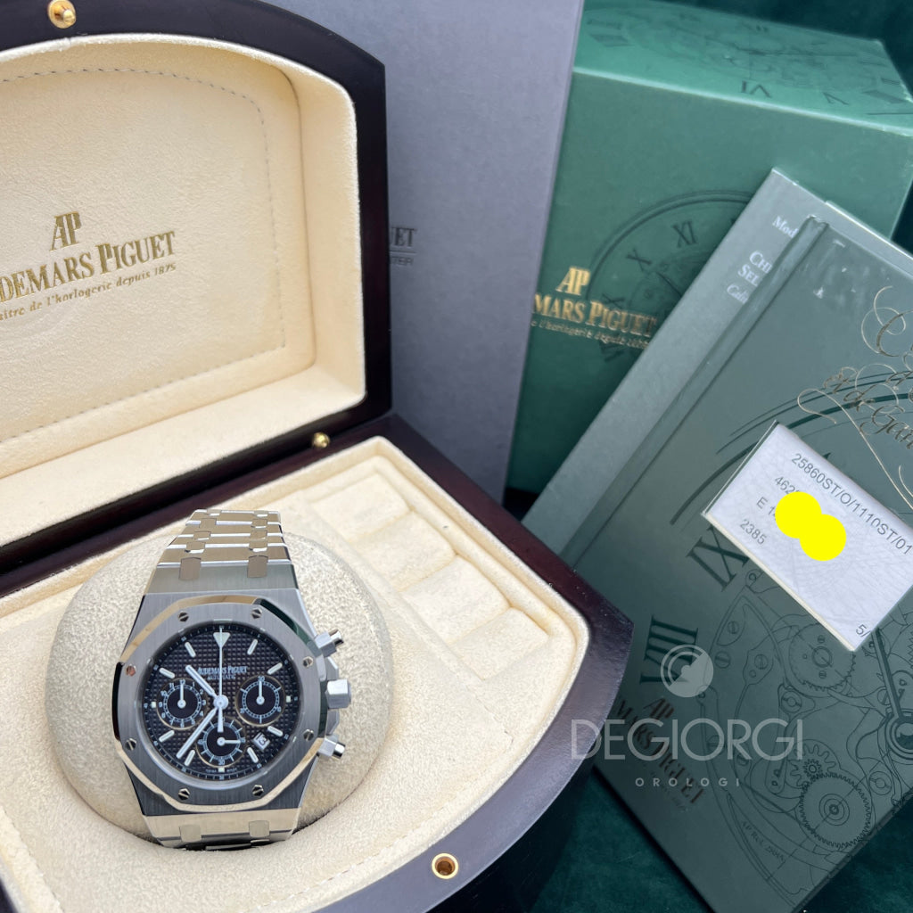 Audemars Piguet Royal Oak Chrono 25860St Microtapisserie Blu Tropical
