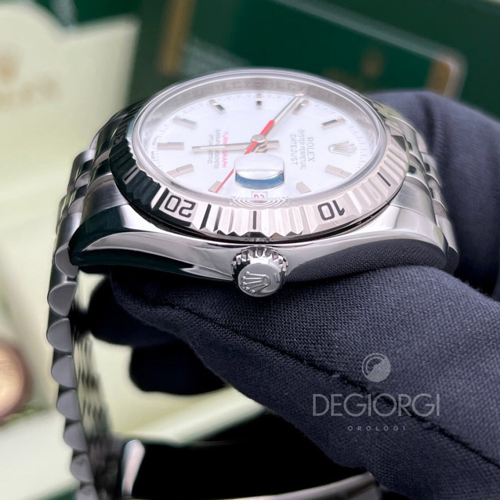 Rolex Datejust 116264 Turn O Graph Bianco Super Jubilee