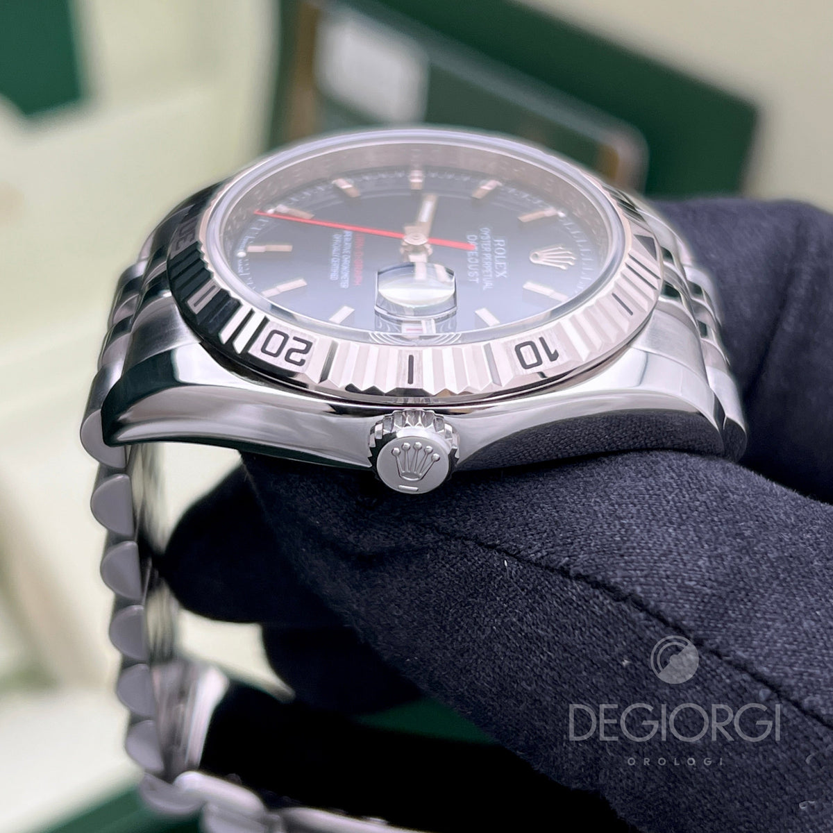 Rolex Datejust 116264 Turn O Graph Blu Super Jubilee