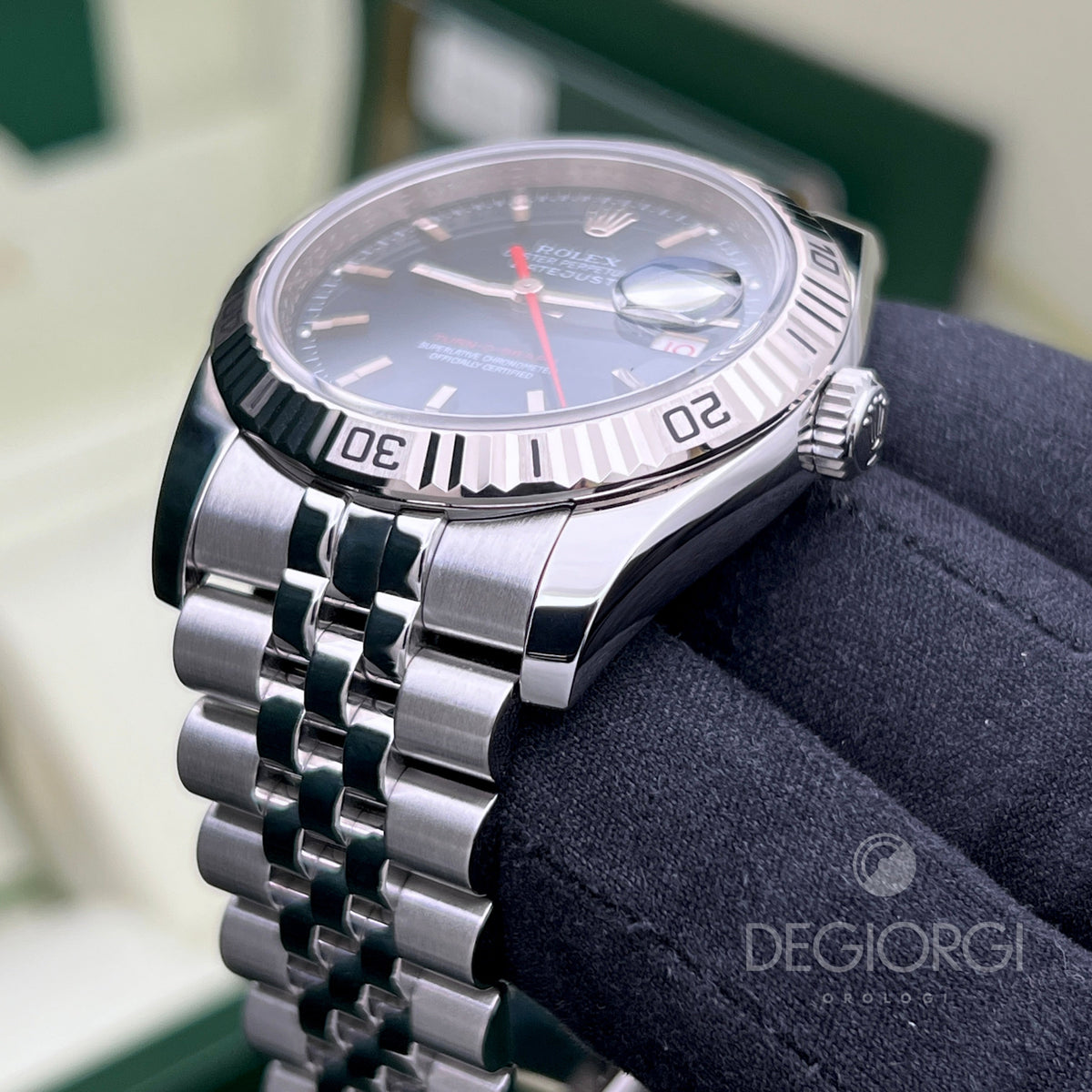 Rolex Datejust 116264 Turn O Graph Blu Super Jubilee