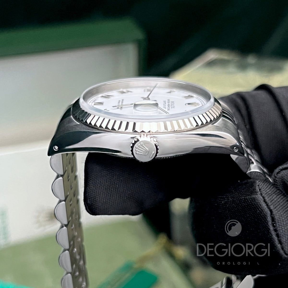 Rolex Datejust 16234 Jubilee Bianco Romani Piccoli