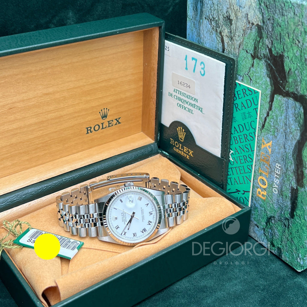 Rolex Datejust 16234 Jubilee Bianco Romani