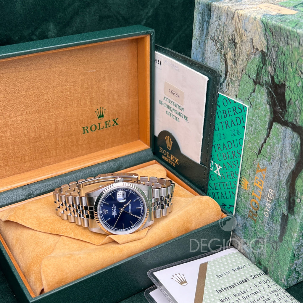 Rolex Datejust 16234 Jubilee Blu 1992