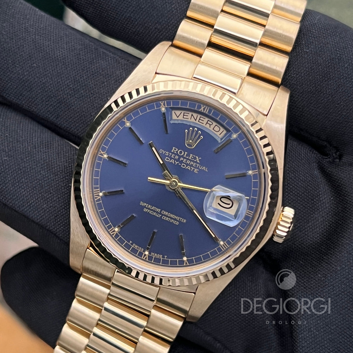 Rolex Day-Date 18038 Blu President