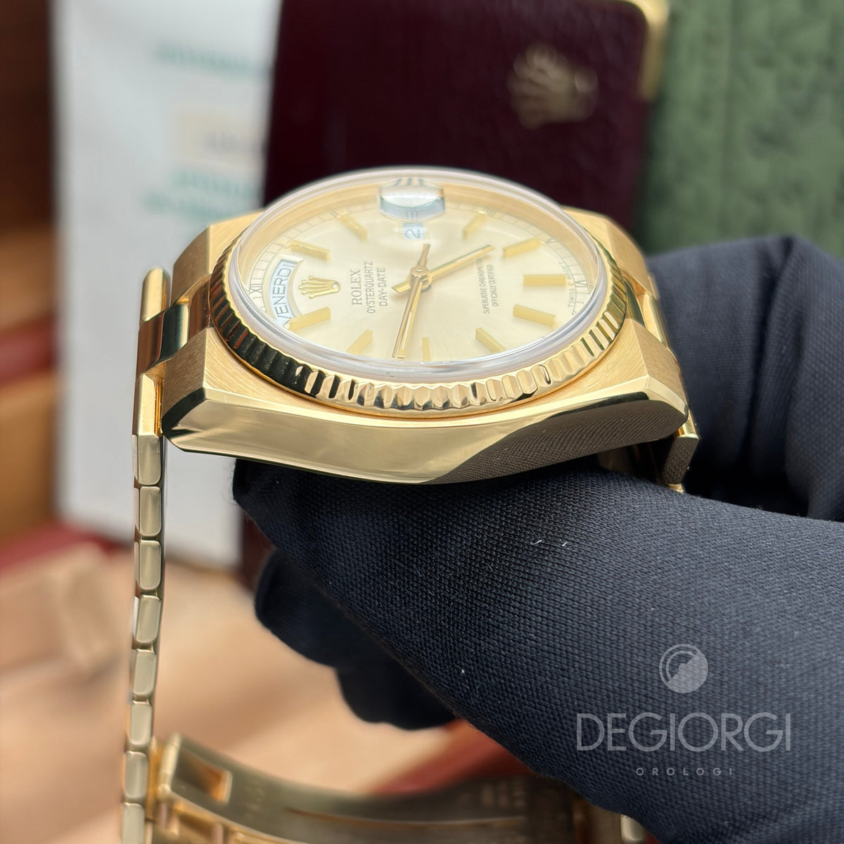 Rolex Day-Date Oysterquartz 19018 Oro giallo 36 mm President
