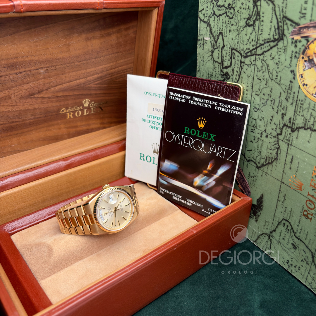 Rolex Day-Date Oysterquartz 19018 Oro giallo 36 mm President