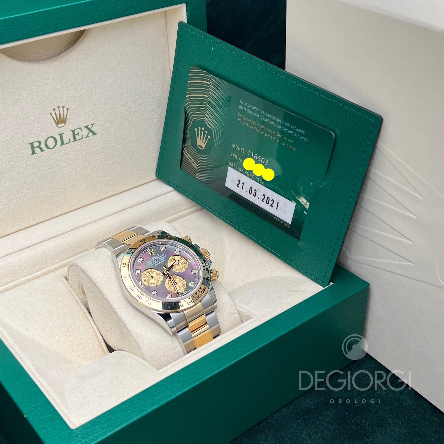 Rolex Daytona 116503 Mop Crystal Diamanti