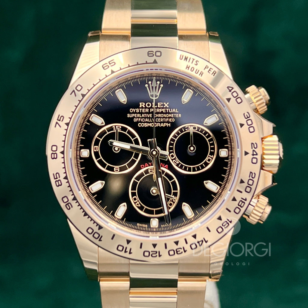 Rolex Daytona 116508 Oro Giallo Nero