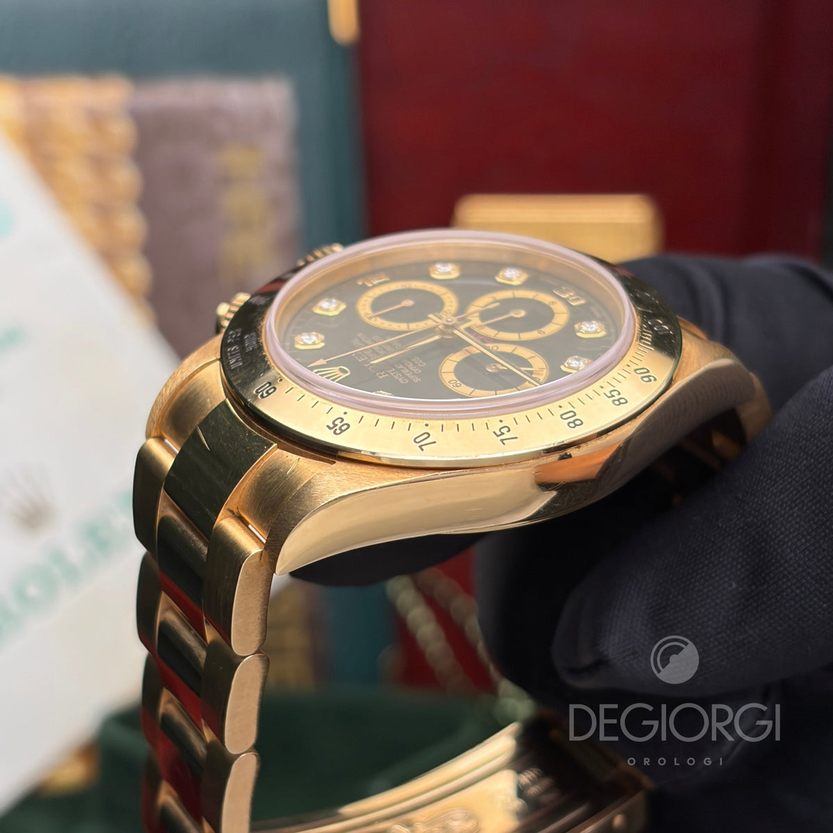 Rolex Daytona 16528 Oro giallo Zenith Trizio Diamanti