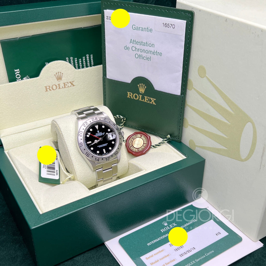 Rolex Explorer Ii 16570 Nero Senza Fori 2007