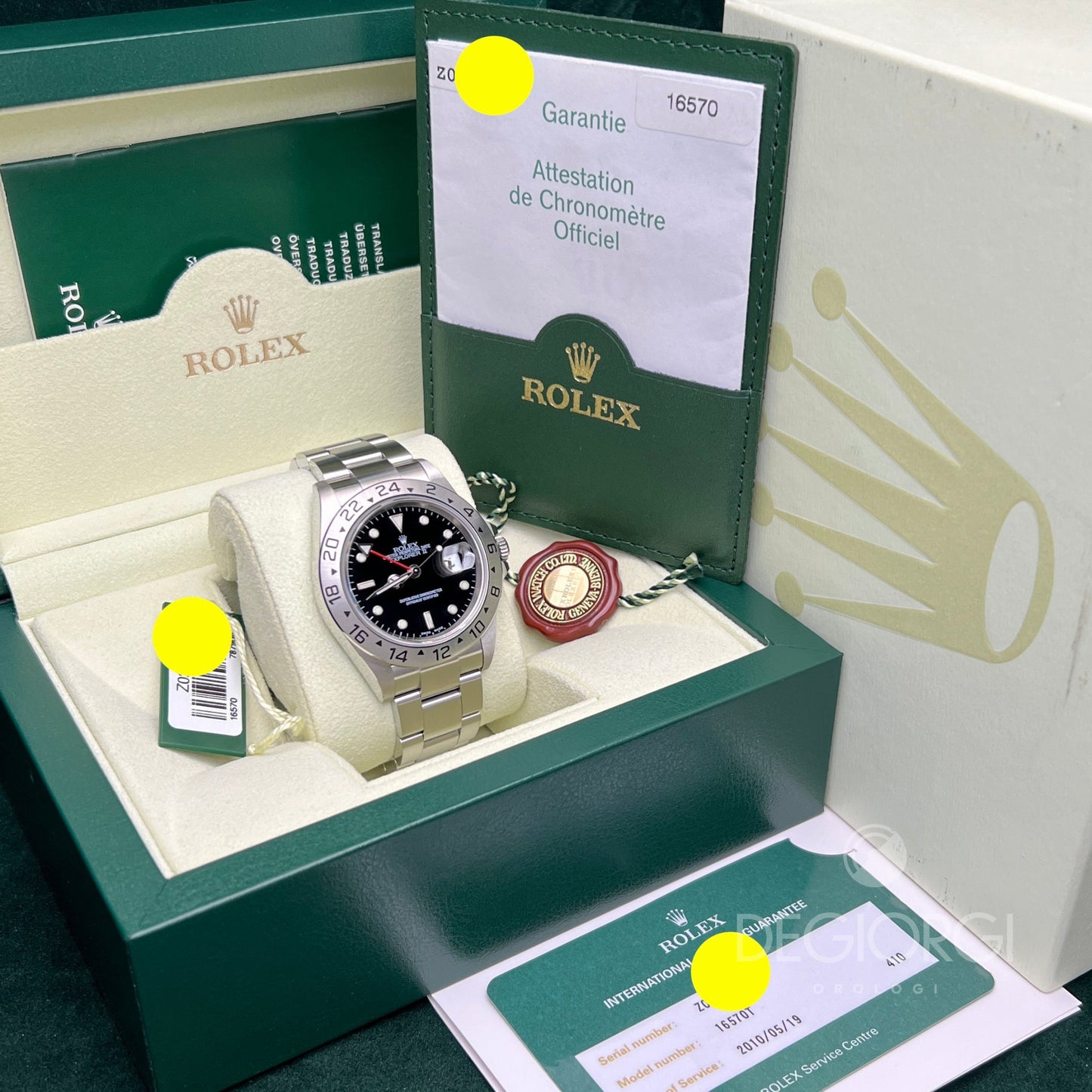 Rolex Explorer Ii 16570 Nero Senza Fori 2007