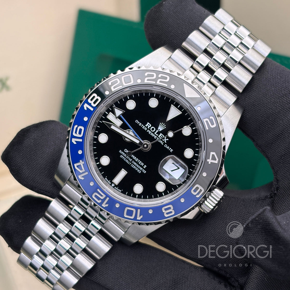 Rolex GMT Master II 126710BLNR 40 mm Acciaio Jubilee Batman Batgirl