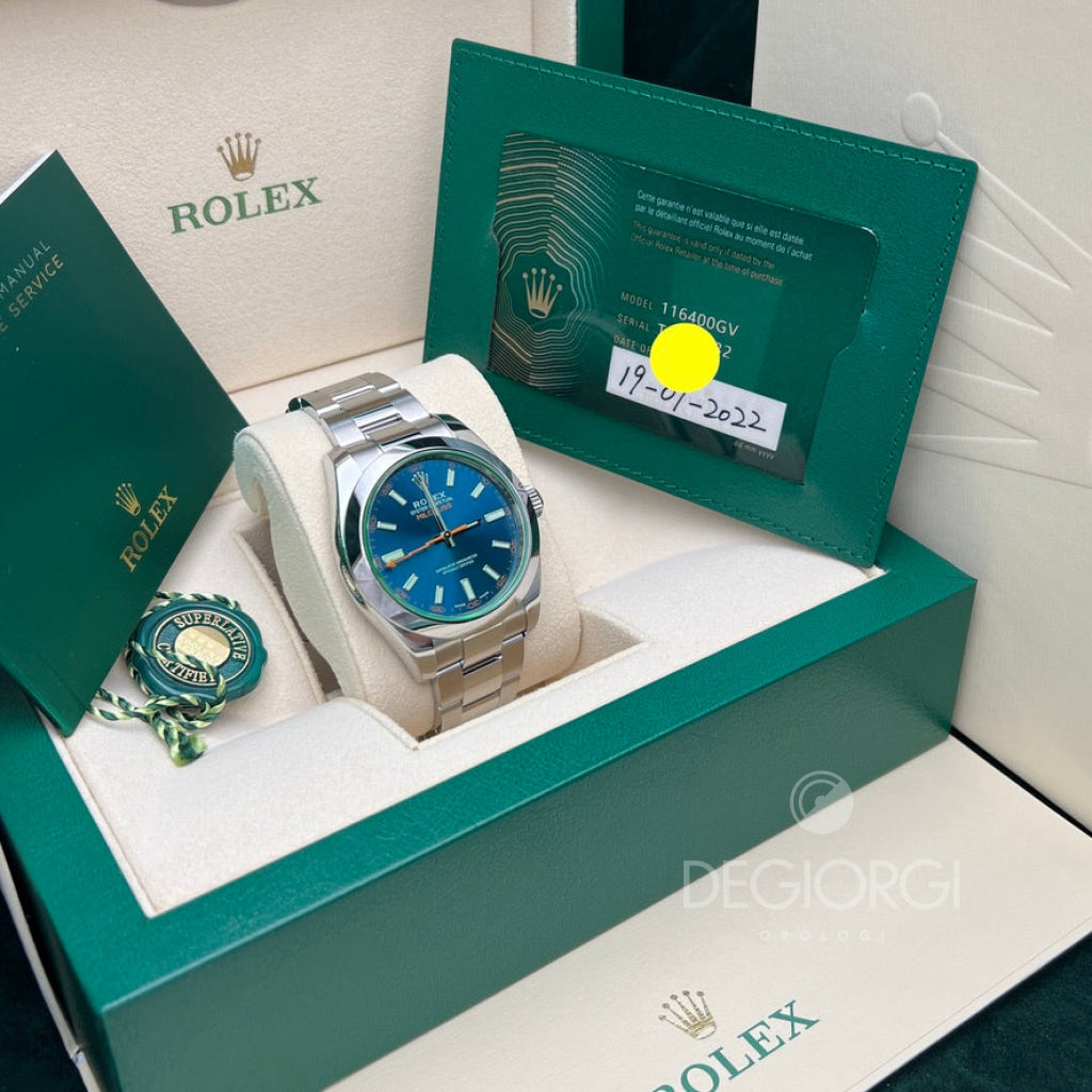 Rolex Milgauss 116400Gv Blu Z 2022