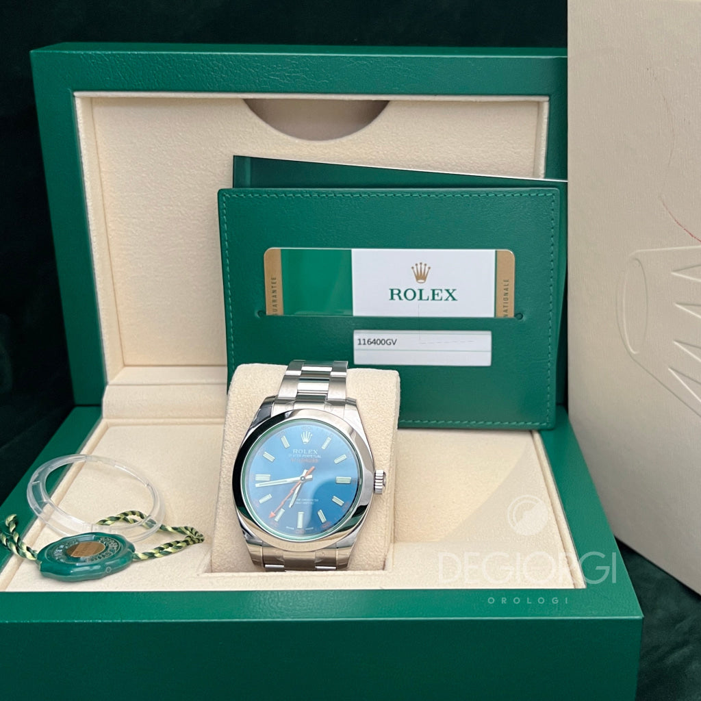 Rolex Milgauss 116400GV Blu Z NOS Pellicolato