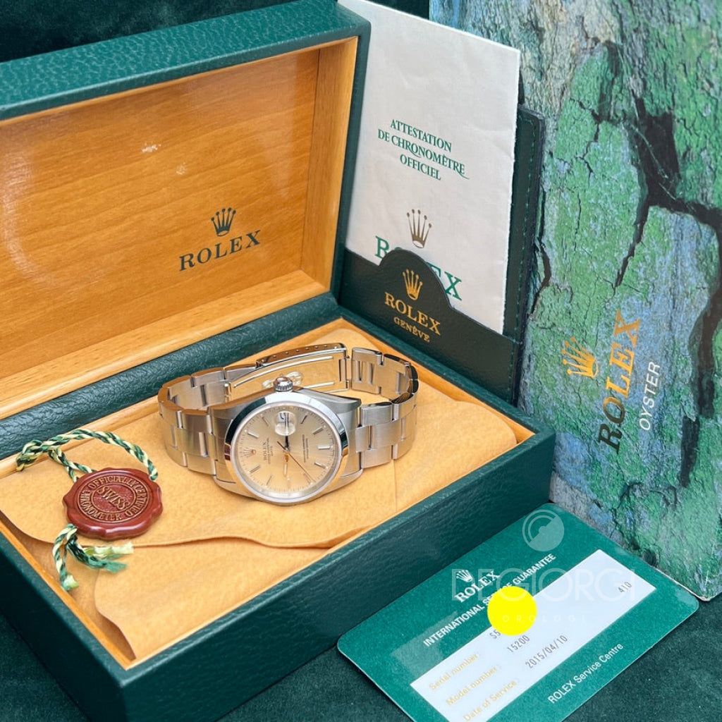 Rolex Oyster Perpetual Date 15200 Argento