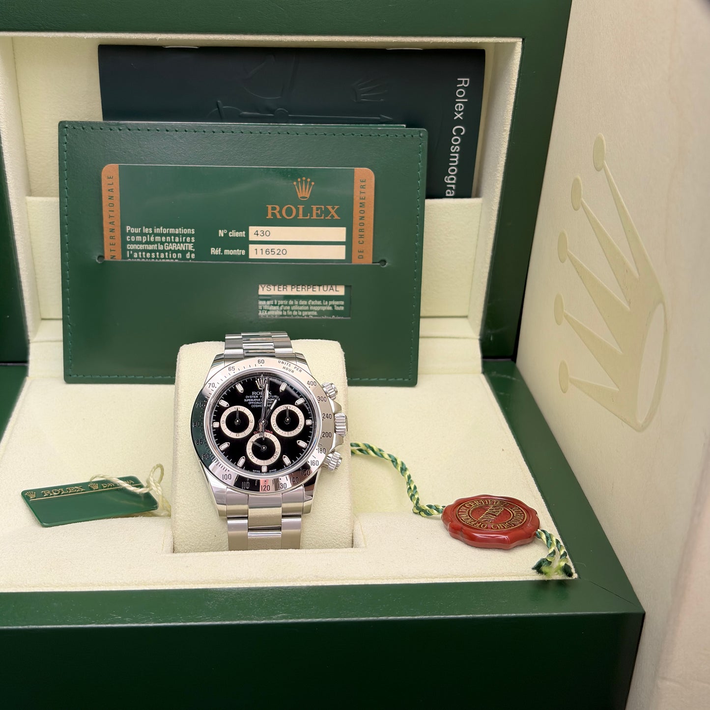 Rolex Daytona 116520 Oyster 40 mm Nero RRR