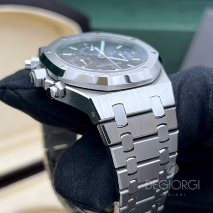 Audemars Piguet Royal Oak Chrono 25860St Microtapisserie Blu Tropical