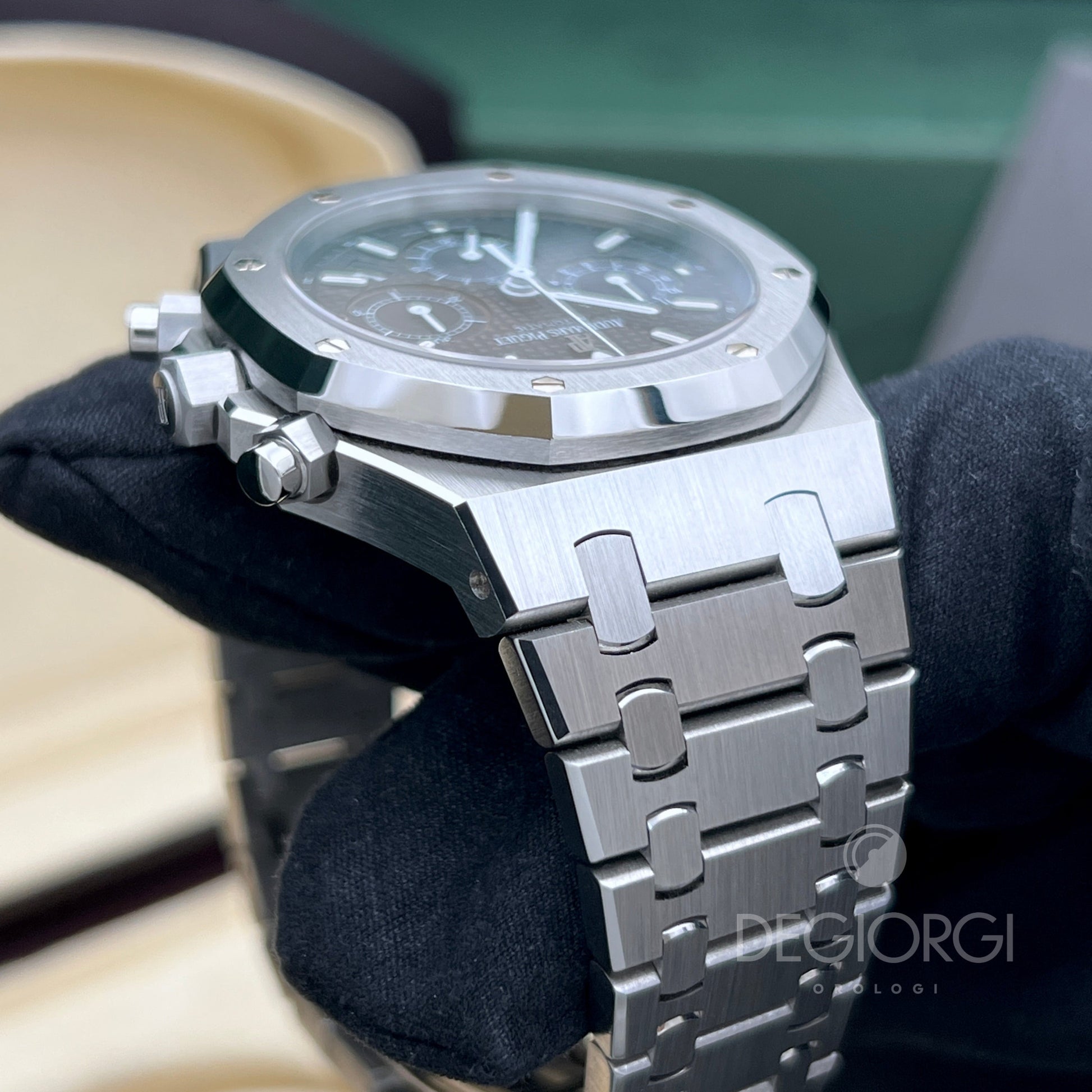 Audemars Piguet Royal Oak Chrono 25860St Microtapisserie Blu Tropical