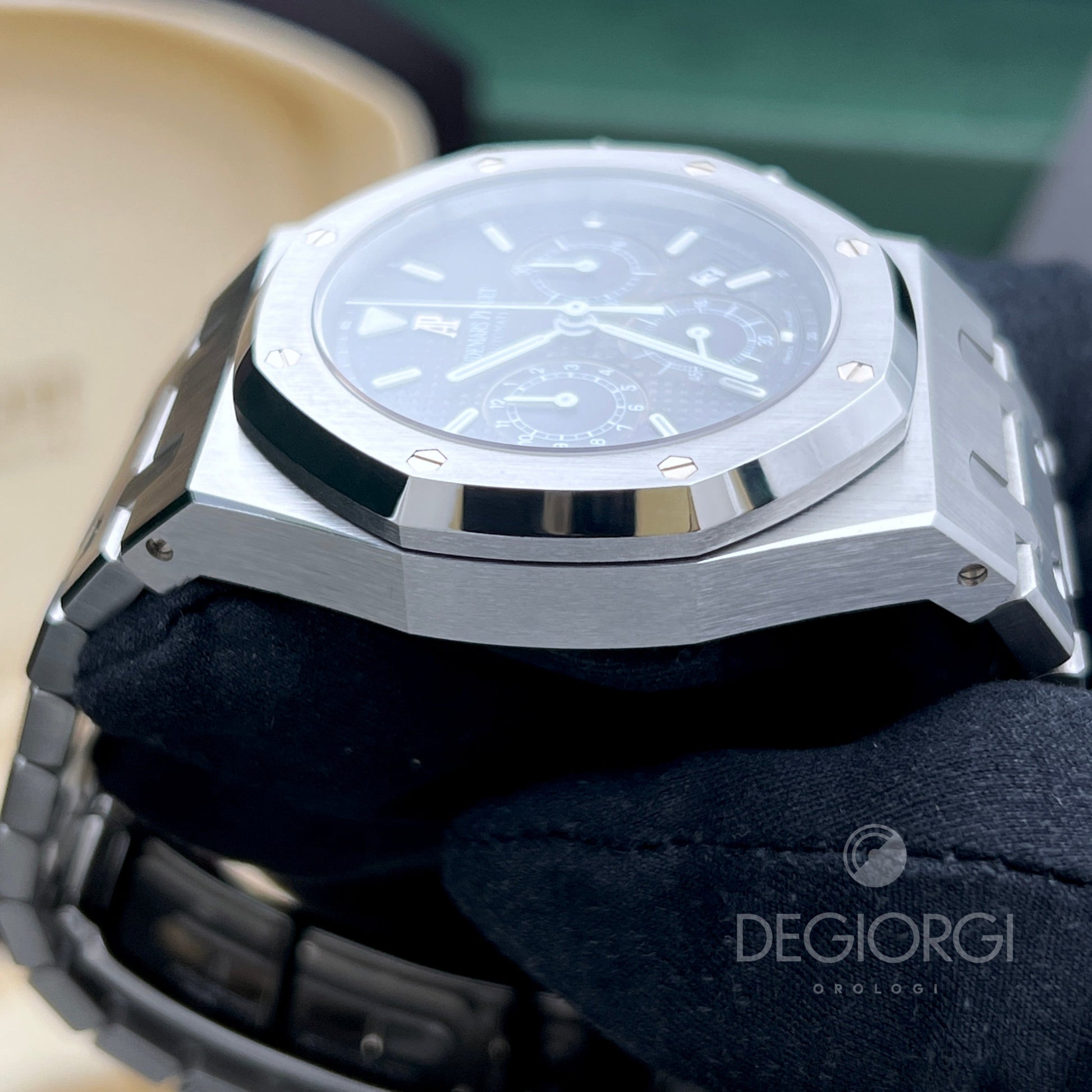 Audemars Piguet Royal Oak Chrono 25860St Microtapisserie Blu Tropical