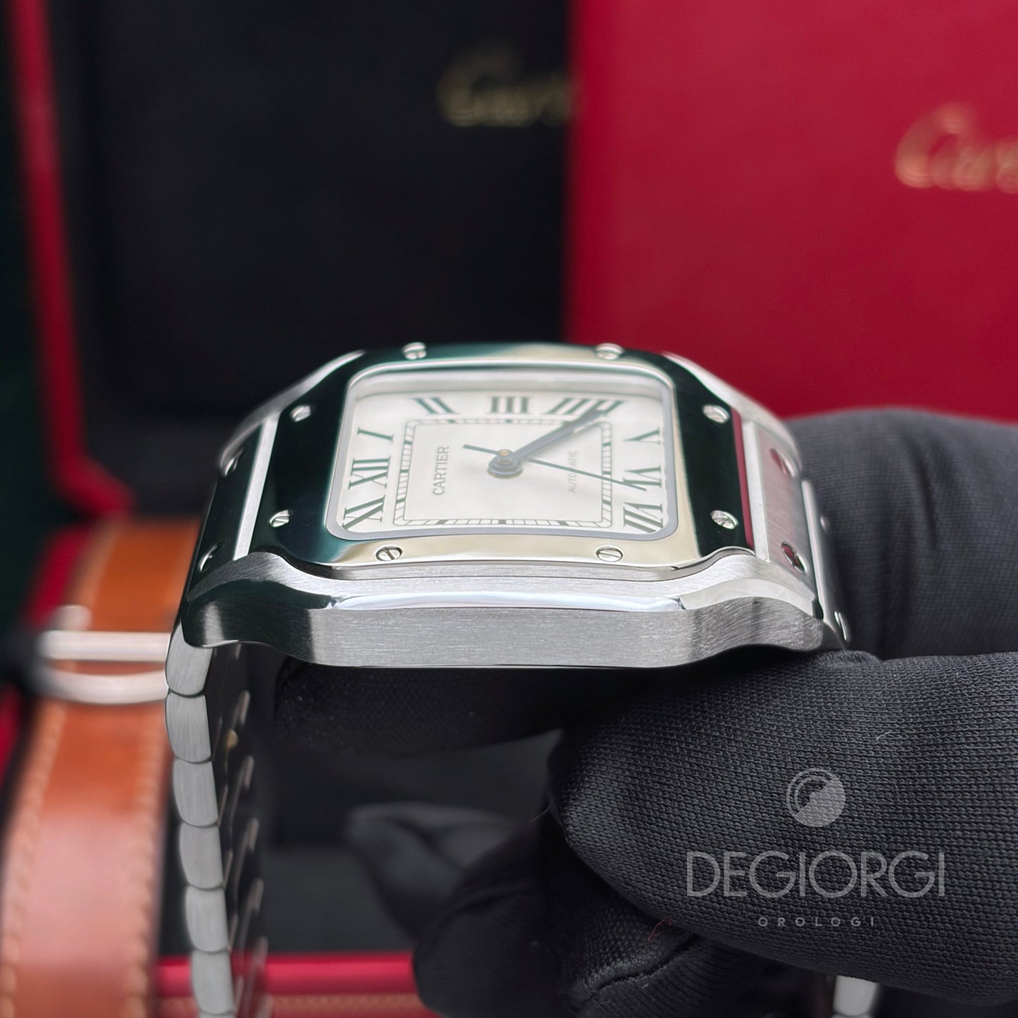 Cartier Santos Medium WSSA0010 Bianco Acciaio