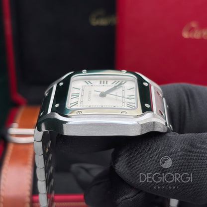 Cartier Santos Medium WSSA0010 Bianco Acciaio