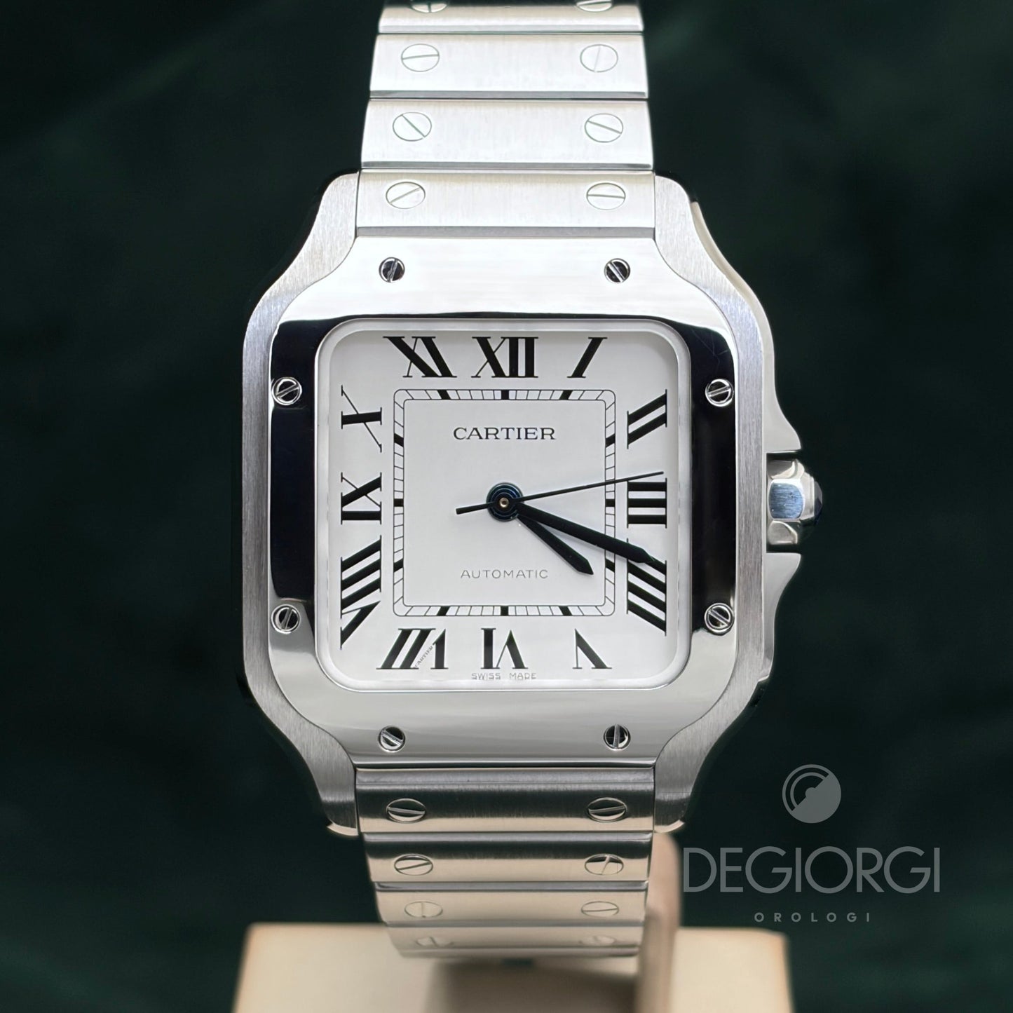 Cartier Santos Medium WSSA0010 Bianco Acciaio