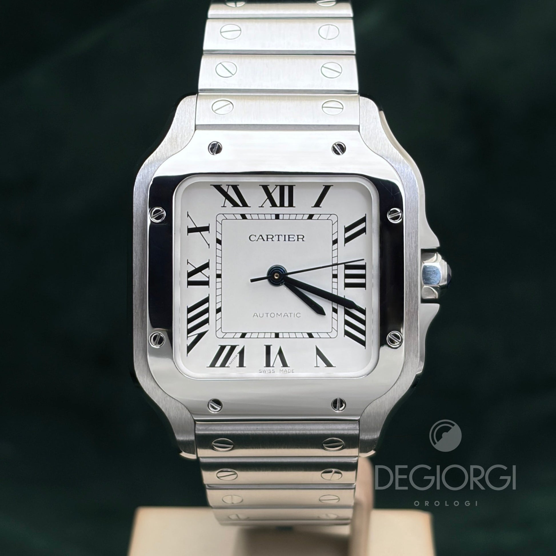 Cartier Santos Medium WSSA0010 Bianco Acciaio