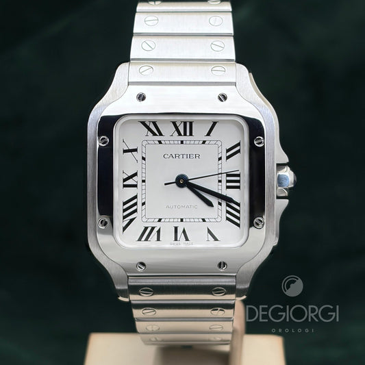 Cartier Santos Medium WSSA0010 Bianco Acciaio