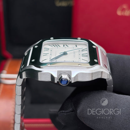 Cartier Santos Medium WSSA0010 Bianco Acciaio