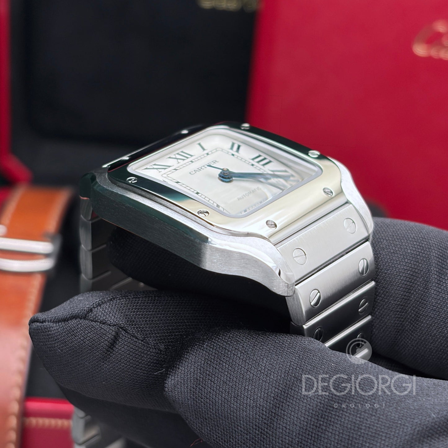Cartier Santos Medium WSSA0010 Bianco Acciaio