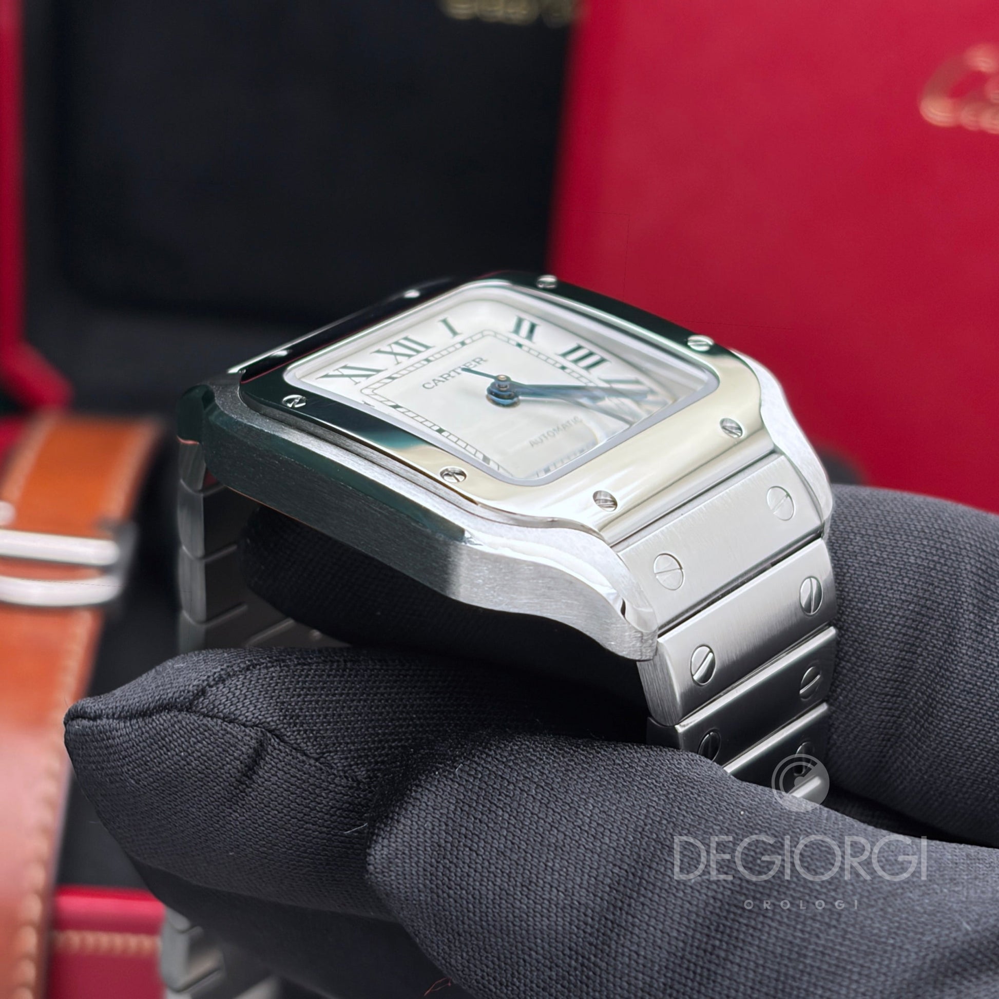 Cartier Santos Medium WSSA0010 Bianco Acciaio