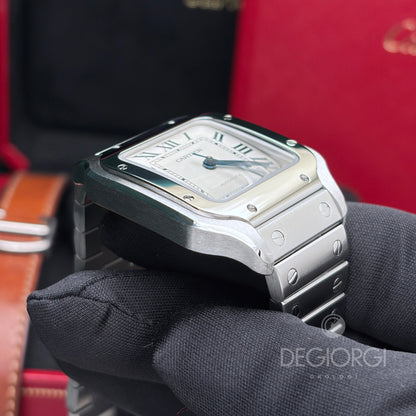Cartier Santos Medium WSSA0010 Bianco Acciaio