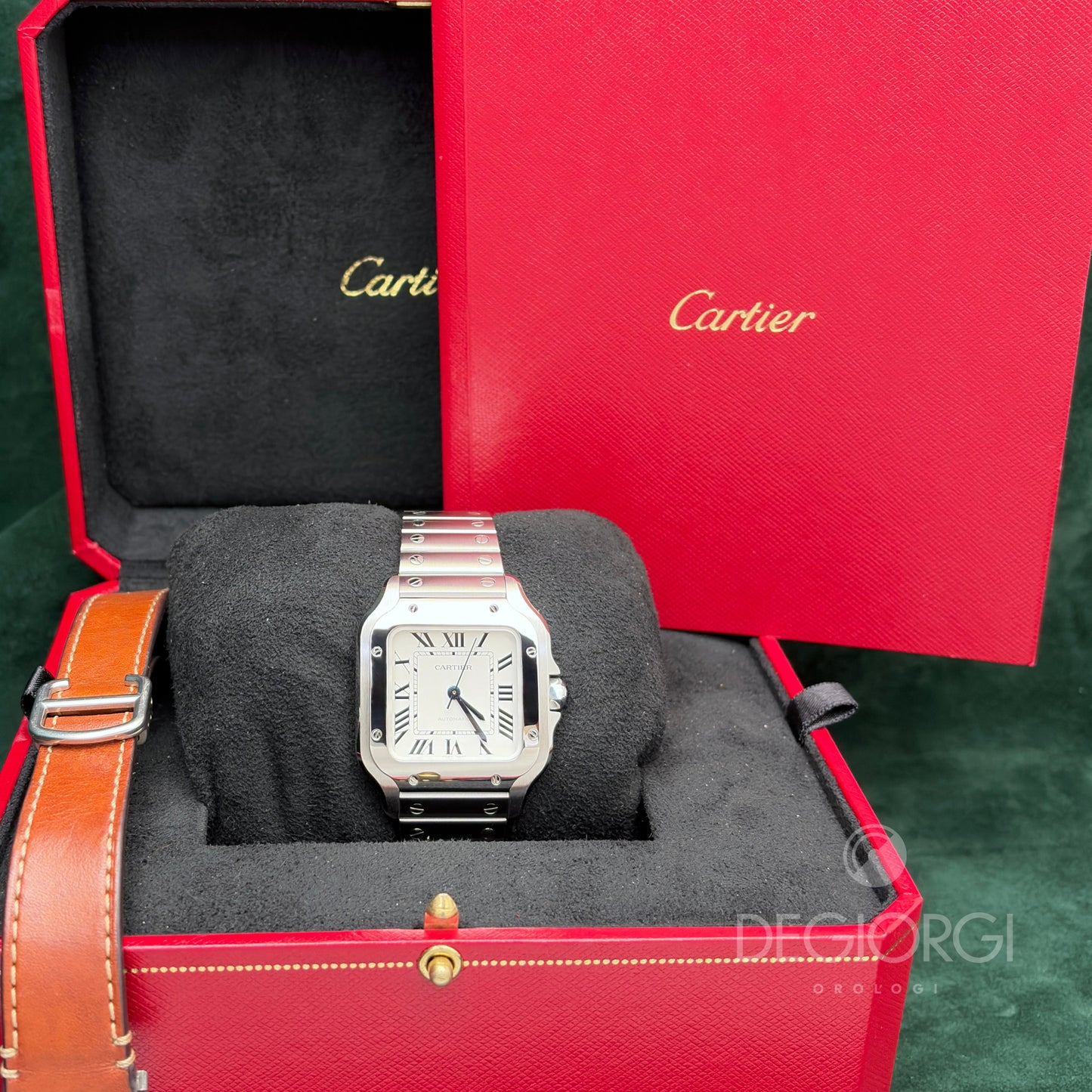 Cartier Santos Medium WSSA0010 Bianco Acciaio