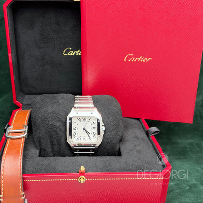 Cartier Santos Medium WSSA0010 Bianco Acciaio