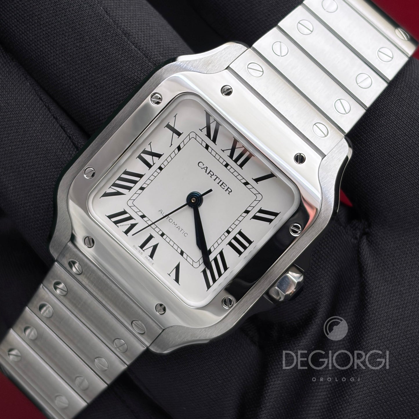 Cartier Santos Medium WSSA0010 Bianco Acciaio