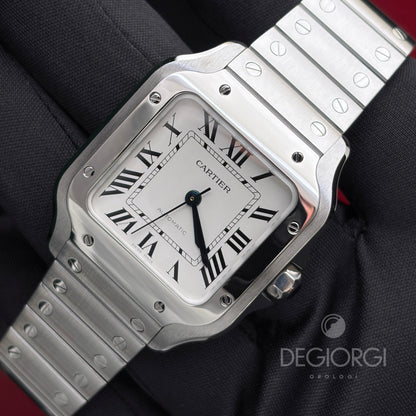 Cartier Santos Medium WSSA0010 Bianco Acciaio