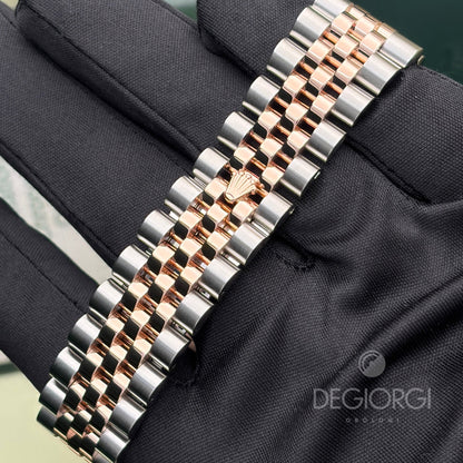 Rolex Datejust 116231 Jubilee 36 mm Blu Acciaio e Oro rosa