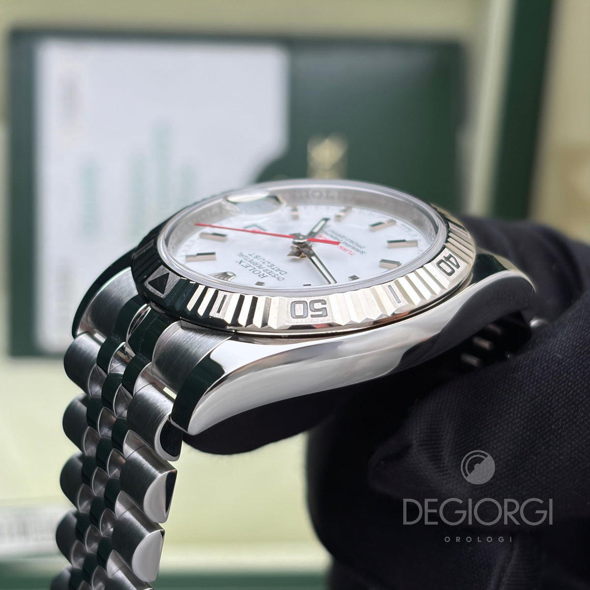 Rolex Datejust 116264 Turn O Graph Bianco Super Jubilee