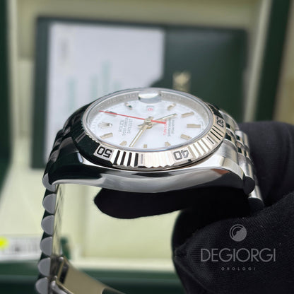 Rolex Datejust 116264 Turn O Graph Bianco Super Jubilee