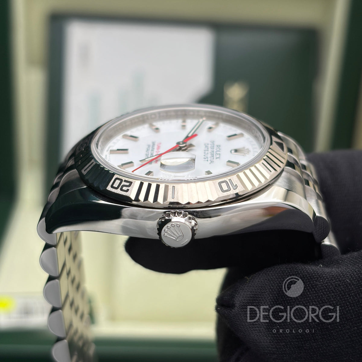 Rolex Datejust 116264 Turn O Graph Bianco Super Jubilee