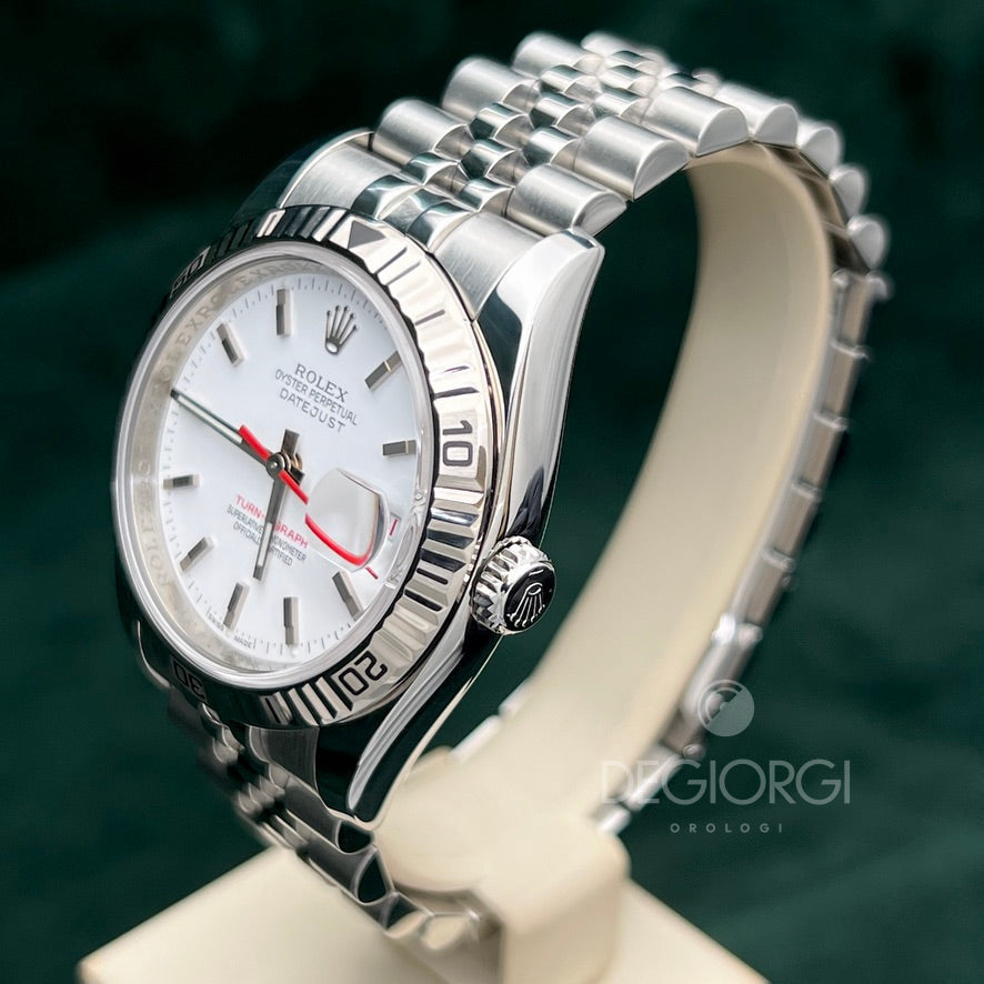 Rolex Datejust 116264 Turn O Graph Bianco Super Jubilee