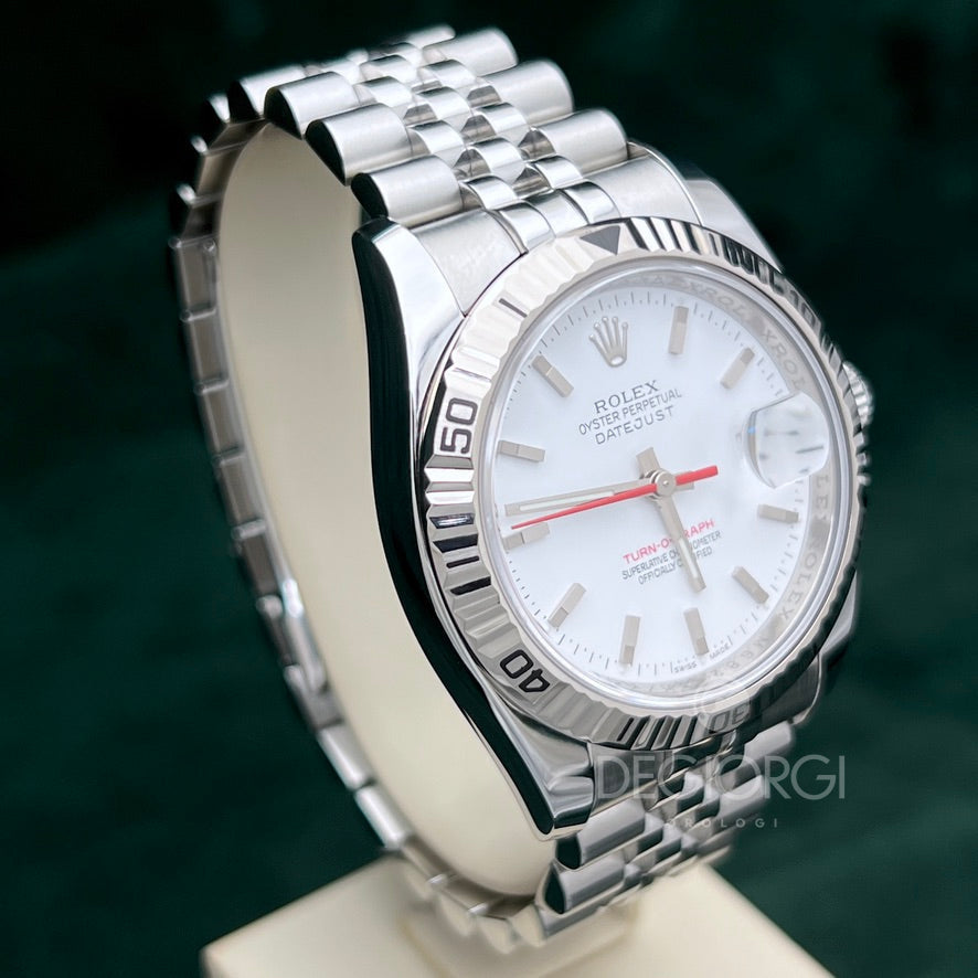 Rolex Datejust 116264 Turn O Graph Bianco Super Jubilee