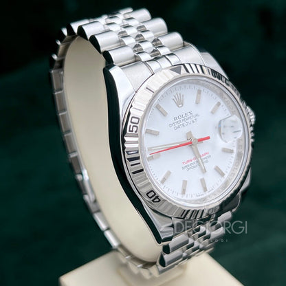 Rolex Datejust 116264 Turn O Graph Bianco Super Jubilee