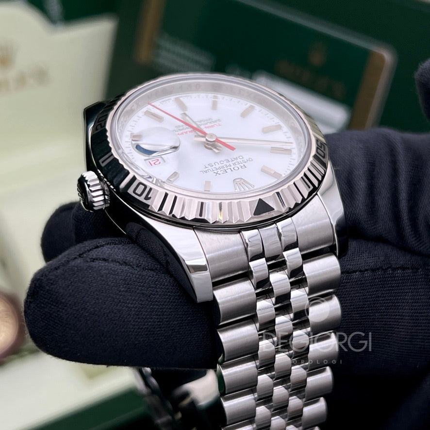 Rolex Datejust 116264 Turn O Graph Bianco Super Jubilee