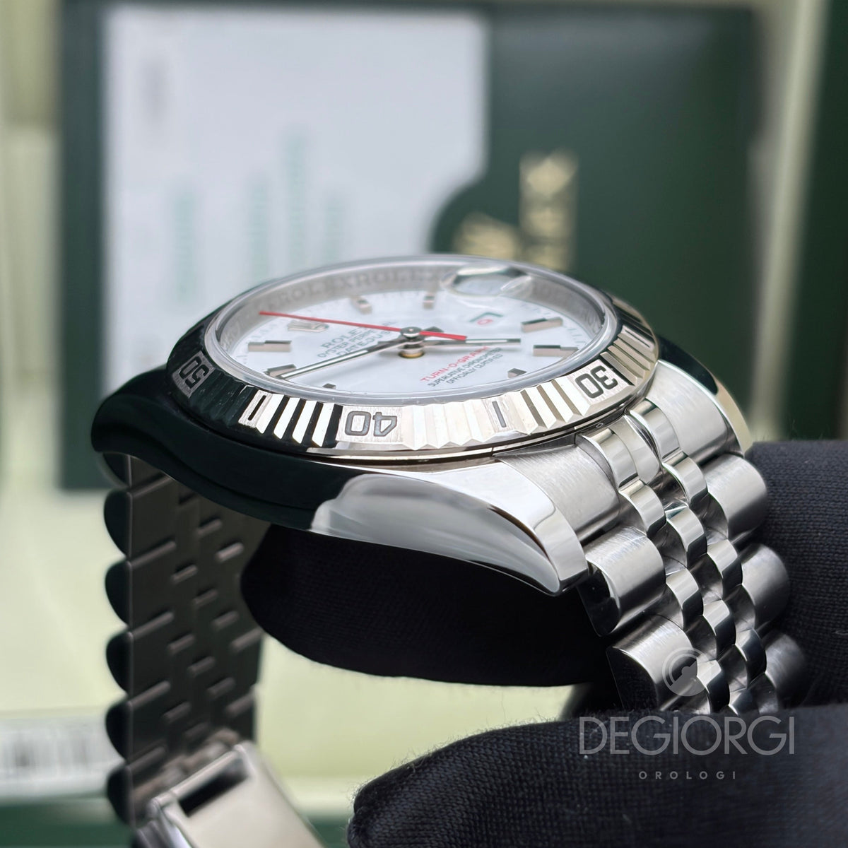 Rolex Datejust 116264 Turn O Graph Bianco Super Jubilee