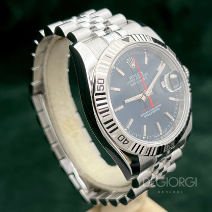 Rolex Datejust 116264 Turn O Graph Blu Super Jubilee