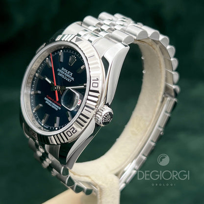 Rolex Datejust 116264 Turn O Graph Blu Super Jubilee