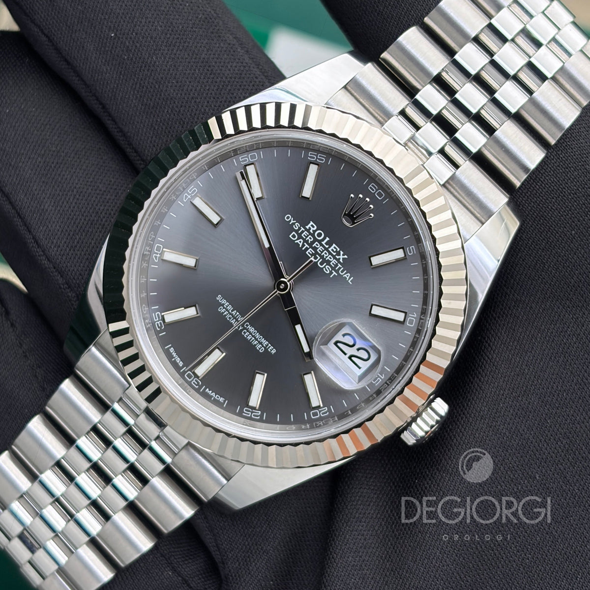 Rolex Datejust 126334 Jubilee 41 mm Grigio Acciaio