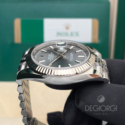 Rolex Datejust 126334 Jubilee 41 mm Grigio Acciaio