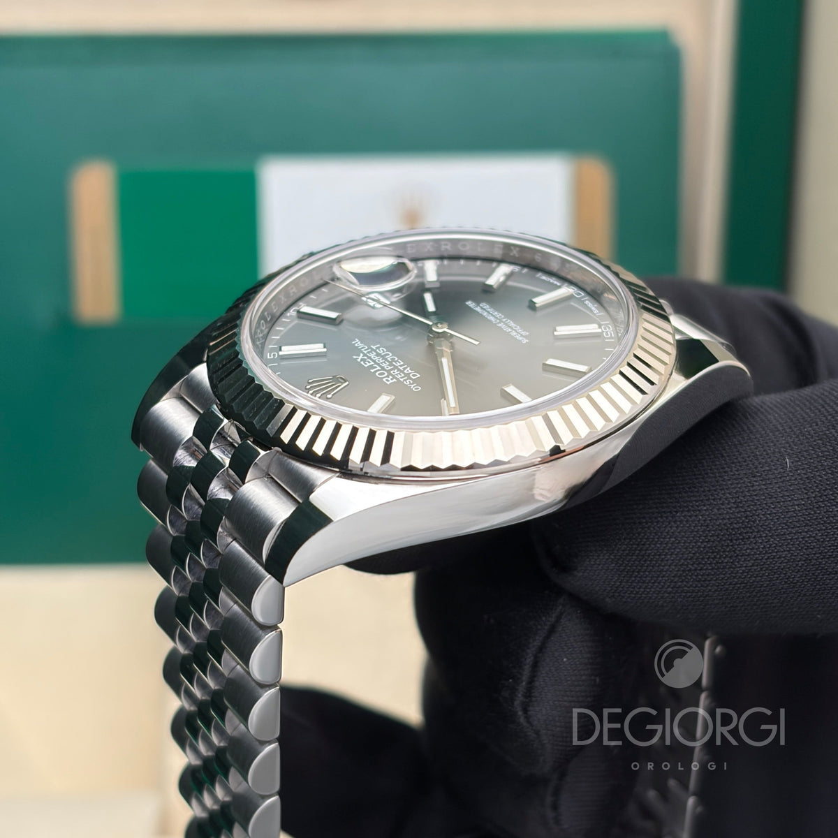 Rolex Datejust 126334 Jubilee 41 mm Grigio Acciaio